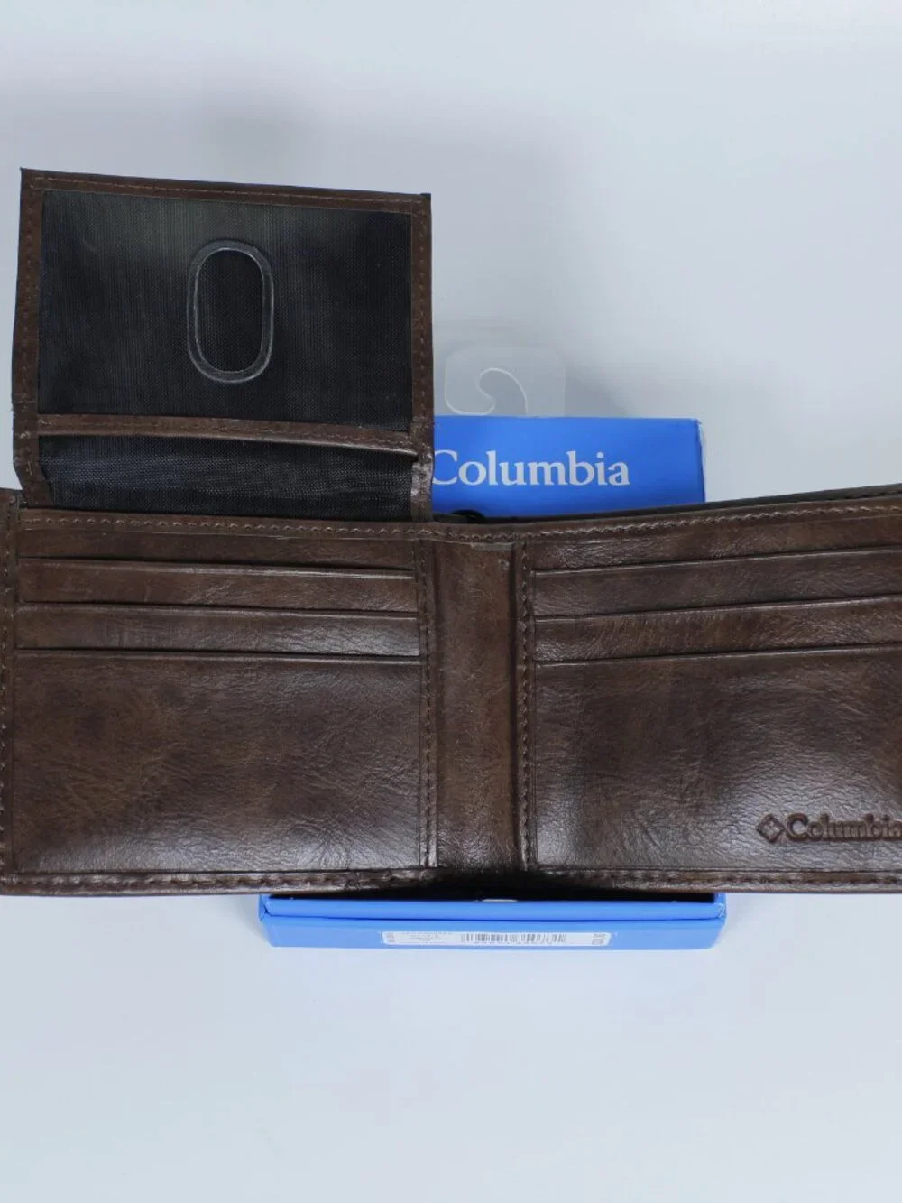 Original Columbia Wallet – Genuine Brown Leather – New in Box – Bifold Style